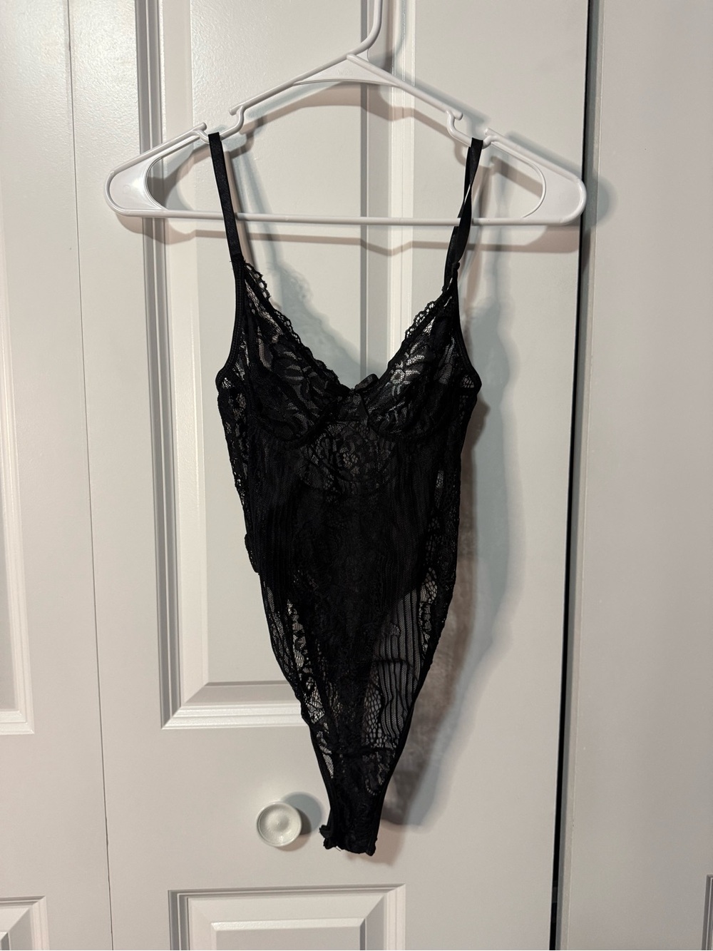 Black Lace Sheer Bodysuit